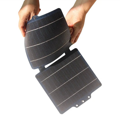 5V 10W ETFE Portable Foldable Solar Charge Panel USB/Type-C Output Foldable Solar Bag Fast Charging for Power Bank Phone Charge