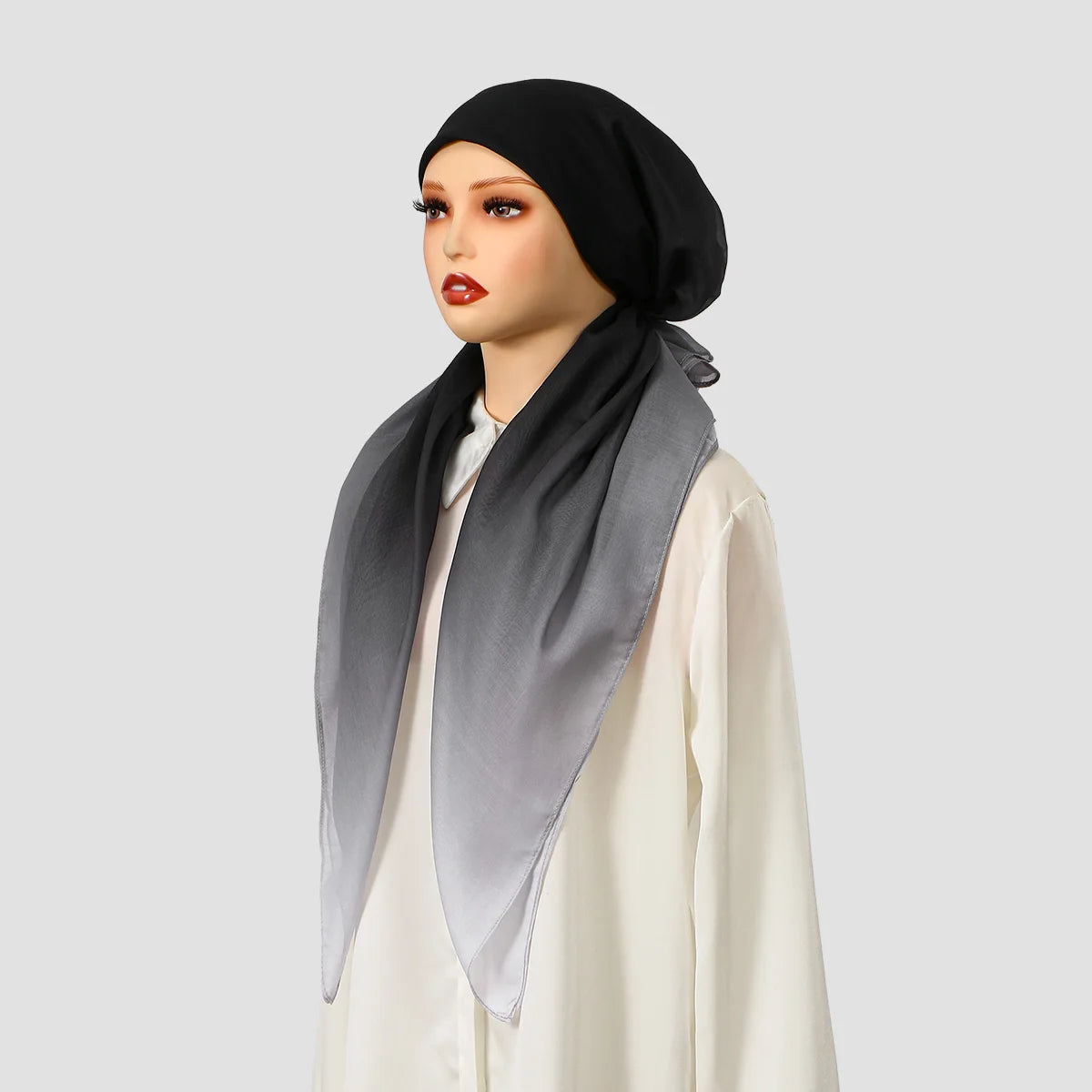 New Muslim Instant Hijab Scarf Print Turban Thick Hair Bonnet Night Cap Turban For Sleeping Elastic Hair Satin Bonnet For Sleep
