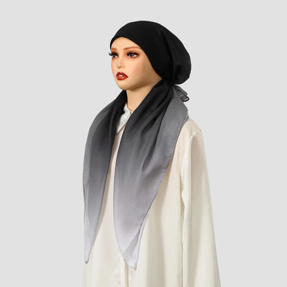 New Muslim Instant Hijab Scarf Print Turban Thick Hair Bonnet Night Cap Turban For Sleeping Elastic Hair Satin Bonnet For Sleep
