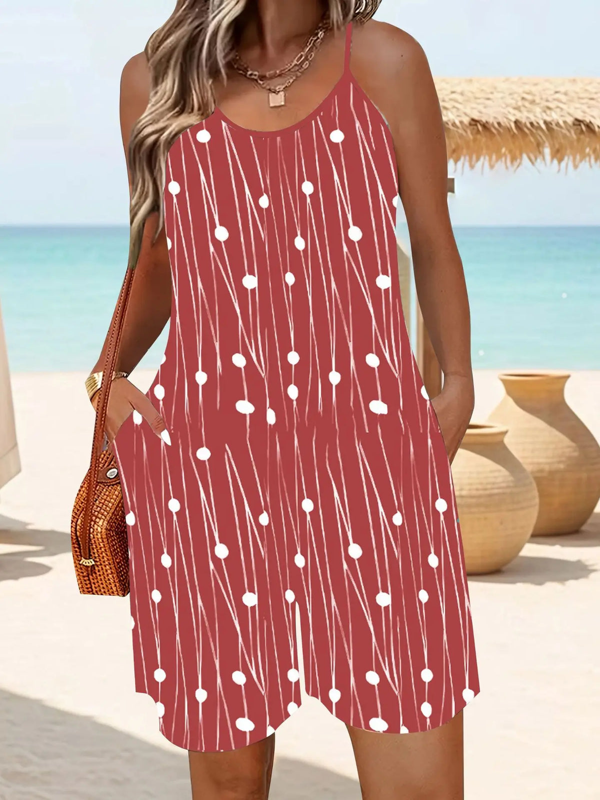 Summer Ethnic Women's Jumpsuit Fashion Tie Dye Striped Print Short Playsuits Elegant Strap Shorts Plus Size Romper Casual Beach