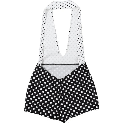 2026 Summer Hot Sale Women Sexy Polka Dot Print Bodycon Rompers Female Streetwear 1 Piece Outfit Women's Jumpsuits Playsuits