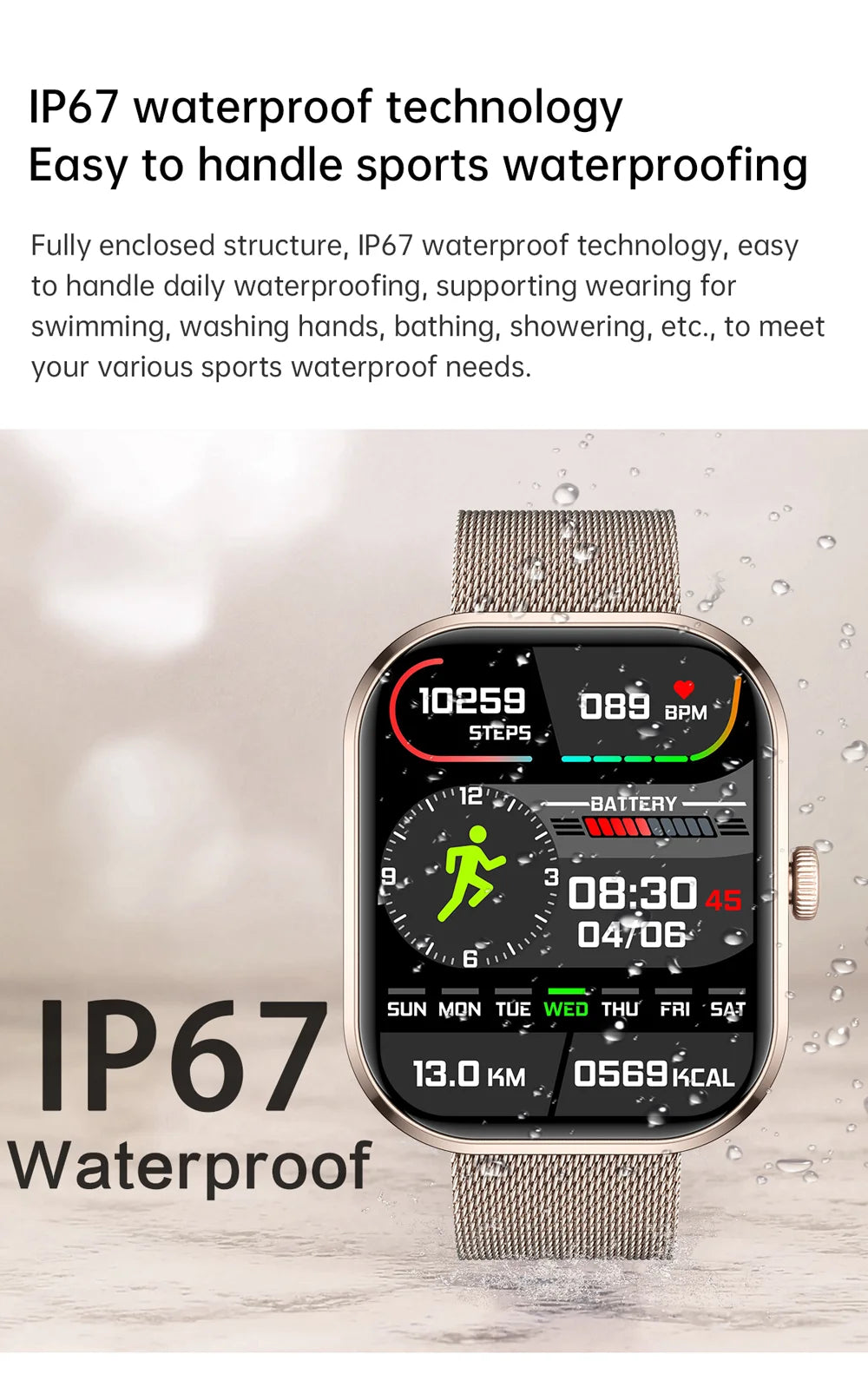 2026 New Smart Watches Women Full Touch Screen Bluetooth Call Waterproof Sport Fitness Tracker Lady Watches Smartwatch For Men