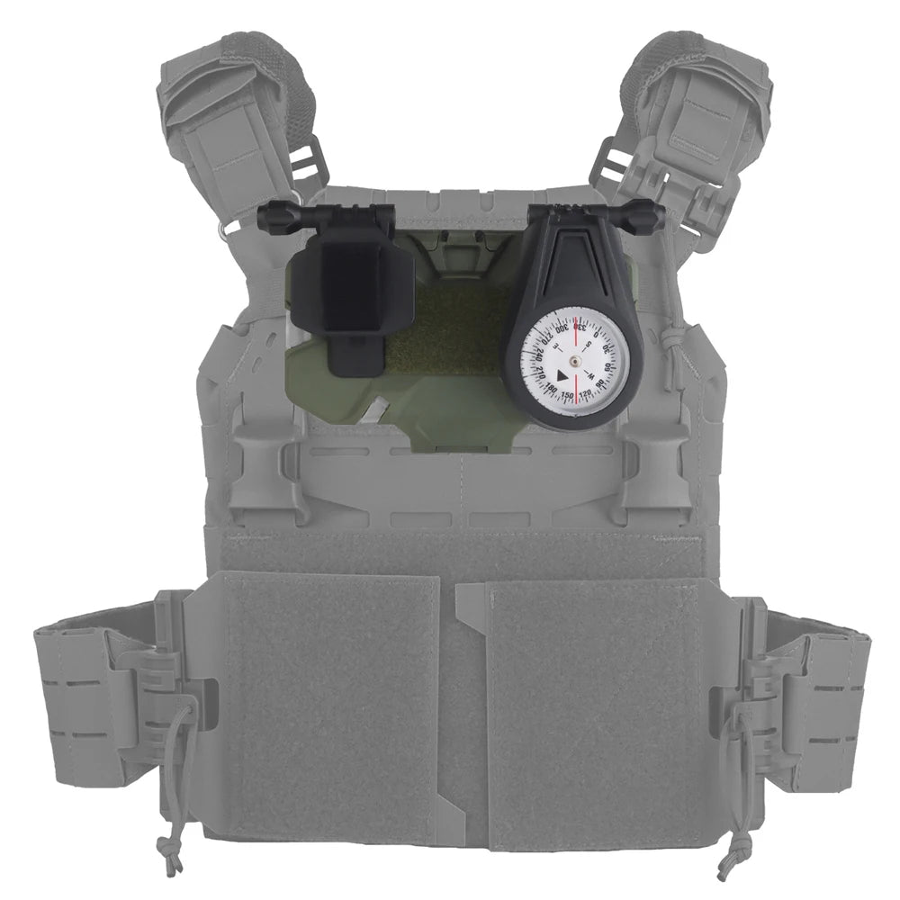 Tactical Militar Outdoor Survival Compass for MOLLE Mobile Phone Holder Navigation Board Foldable Admin Panel Hunting Vest Gear