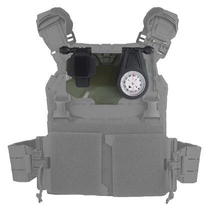Tactical Militar Outdoor Survival Compass for MOLLE Mobile Phone Holder Navigation Board Foldable Admin Panel Hunting Vest Gear