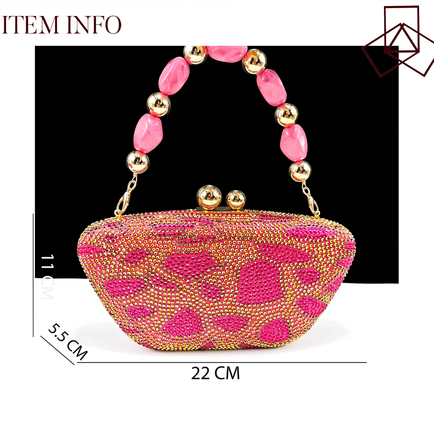 Nigerian Fashion Design Girly Style Party Shoes And Bag Sexy High Heels And Full Diamond Dual Purpose Mini Bag Women's Shoes