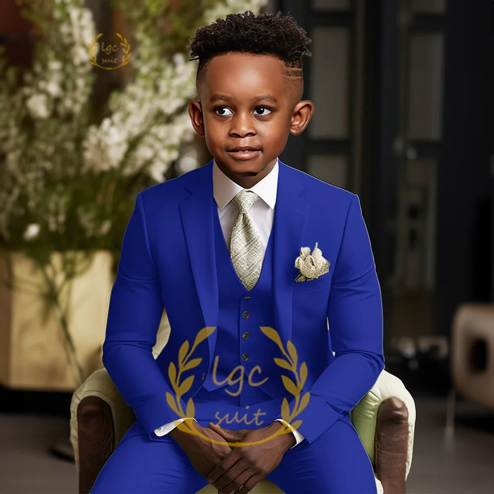Boys single button suit 2 piece suit for children aged 3 to 16 years old for wedding party banquet formal occasion custom suit
