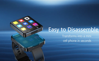 2026 S998 Smart Watch Android 11.0 OS 2.64 inch Large Screen MTK6739 500W Camera 1200mAH Battery Strap Removable Smartwatch 4G