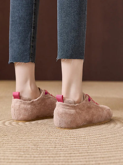 Women's 2026 New Suede Boodles Shoes, Women's Flat Training Shoes, Women's Sport Shoes Luxury Designer Shoes for Women