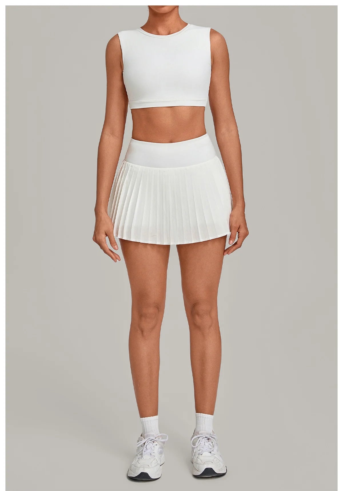 2 Pieces Yoga Set Women's Tracksuit Sexy Sports Bra High Waist Sports Short Skirt Gym Fitness Sleeveless Workout Suit Sportswear