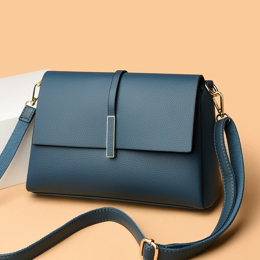 Soft Leather Luxury Shoulder Crossbody Bags for Women 2023 Fashion Purses and Handbags Designer Fashion Ladies Messenger Bag Sac