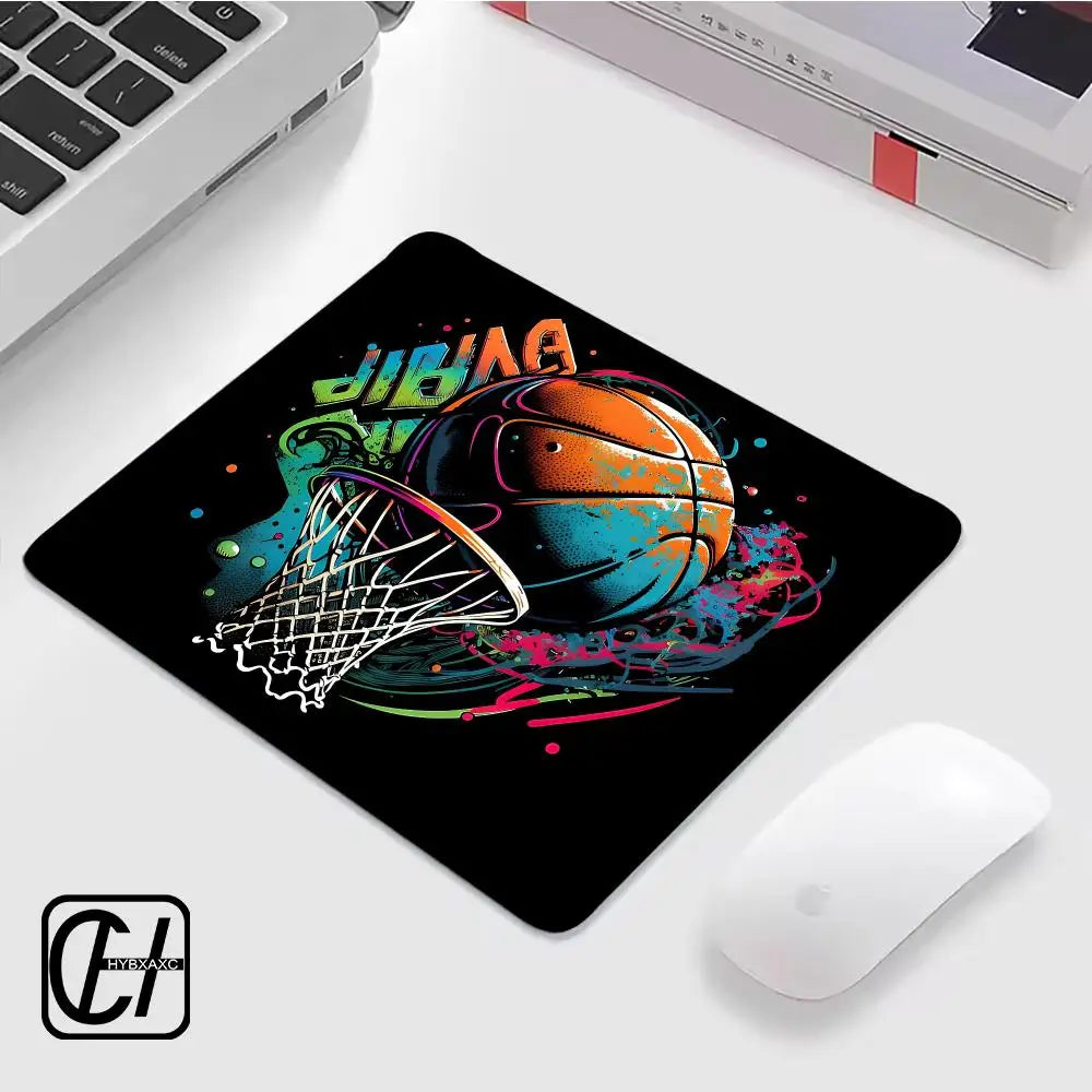 Graffiti Spray Paint Basketball Mouse Pad Small Size Gaming Mouse Pad Gamer Company Keyboard Mouse Mat Carpet Desk Mat HYBXXC