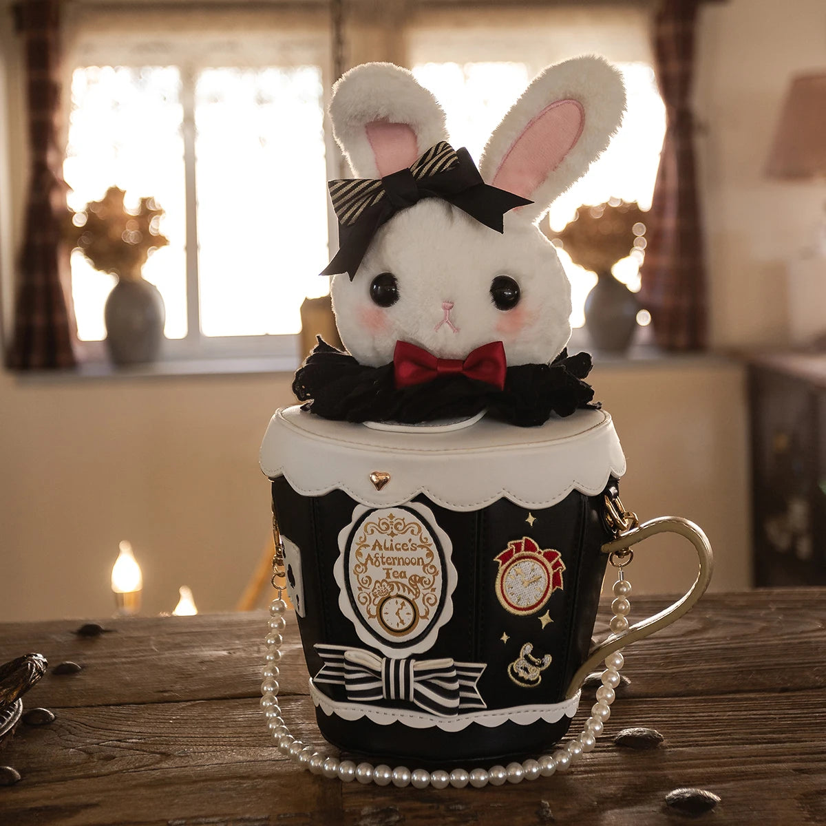 Japanese Original Lolita Cartoon Cute Rabbit Plush Shoulder Bag Sweet Kawaii Jk Uniform Oblique Span Bag