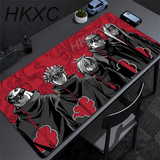 Gamer PC Computer Large 900x400 XXL Desk Mat Naruto Itachi Uchiha Mouse Pads Keyboard Anime Gaming Accessories Mousepad Carpet