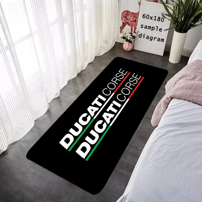House Entrance Doormat Hallway Carpet Motorcycle Living Room Rugs D-Ducati Foot Carpets Bath Rug Floor Mats Non-slip Home Decor