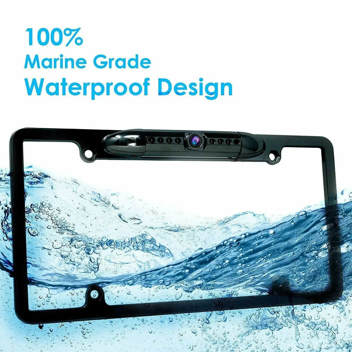 Backup Camera Waterproof Night Vision HD Wide Angle License Plate Car Rear View For SUV Truck RV Van Parking Assistance 12V