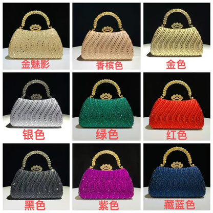 Elegant Purse Trend Luxury Designer Chain Shoulder Bag Women's Handbags Wallets Evening Bags for Wedding Bolso 2026 New Gift
