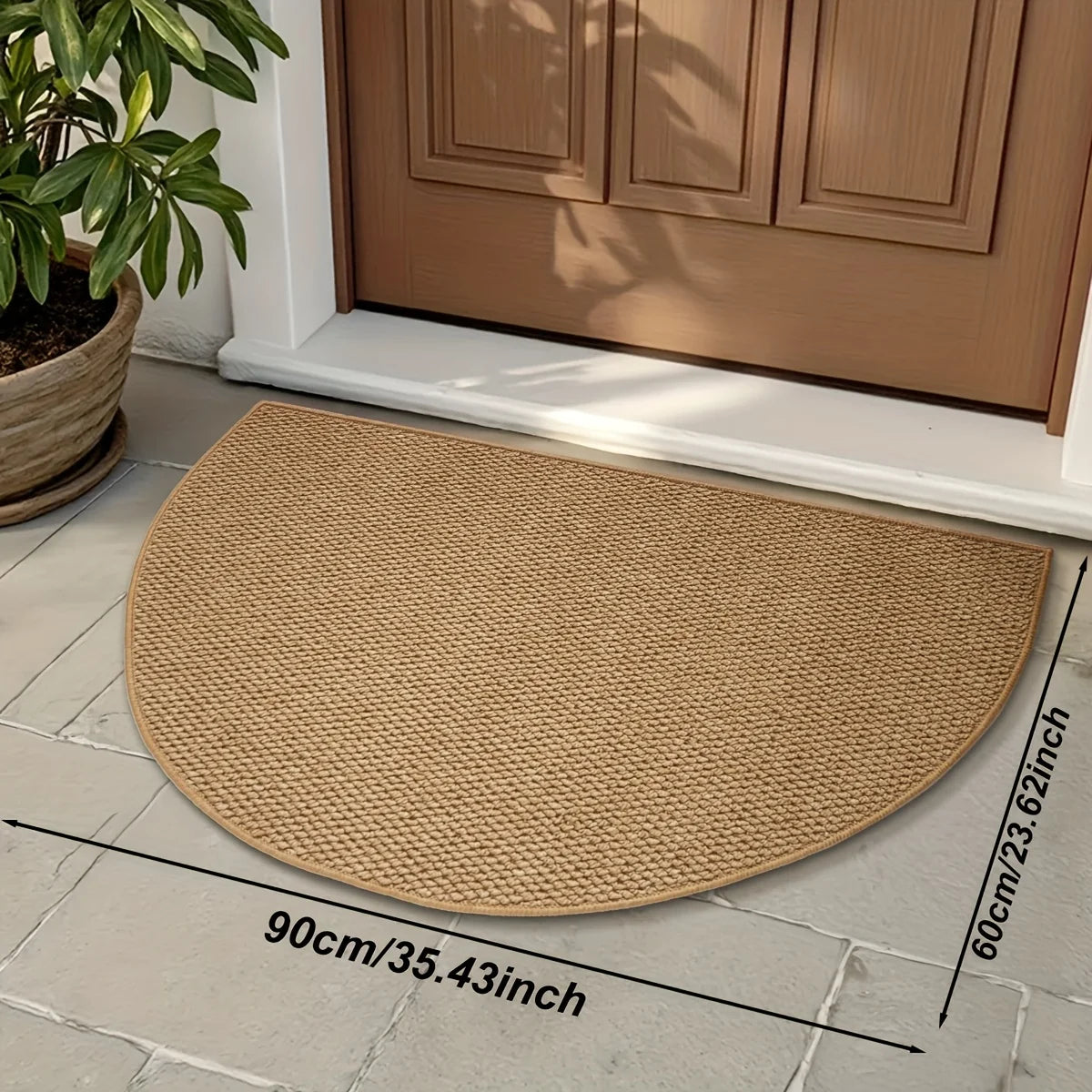 Door Mat Outdoor/indoor Rugs Faux Jute Doormat Super anti-slip washable suitable for use at bathroom and toilet doorways Rug