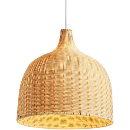 JOYINLED 26/30/35/45cm Natural Bamboo Handmade Pendant Lights Boho Rustic Ceiling Pendant Lamp Farmhouse Southeast Asian E26 E27