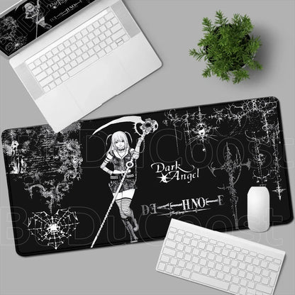 New Misa Amane Light Yagami Desk Mat Death Note Anime Mousepad Computer Gamers Lock Edge Mouse Pad Gaming E-sports Keyboard Pads