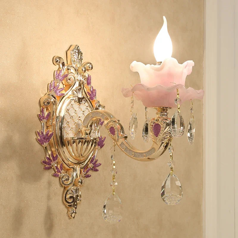Zinc Alloy Crystal Chandelier Modern Living Room Decoration  Lighting European Restaurant Bedroom Candle  Lamps