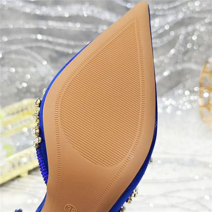 Designer Shoes Women's Luxury 2026 Elegant Crystal Women's Shoes Italian Women's Wedding Rhinestone Nigeria Party Wedding Pump