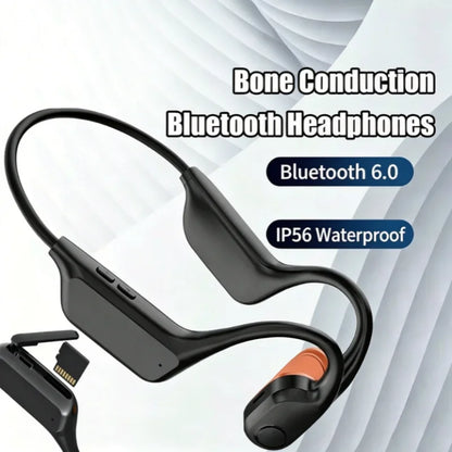 KS8 Open Air Conduction Neckband Sports Earphones Bluetooth 6.0 Ip56 Waterproof Wireless Headset For Running Fitness Commute