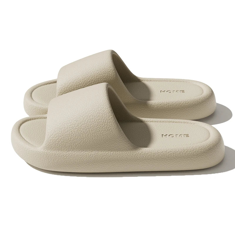 Soft Sole EVA Home Slippers For Women Thick Platform Home Bathroom Slides Woman Summer Non Slip Beach Flip Flops Couple Sandals