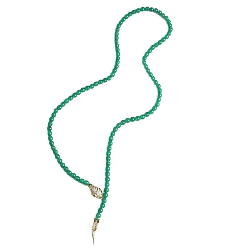 Vintage Women's Turquoise Snake Necklace Jewelry Fashion Accessory