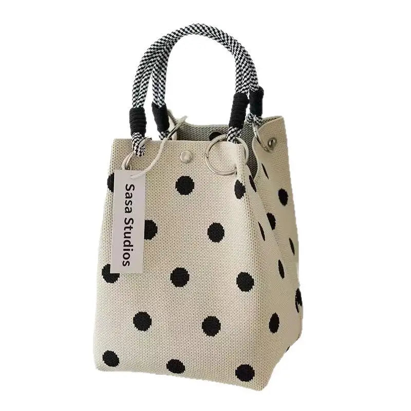2026 New Versatile Cute Knitted Handbag With 3D Magnetic Snap Handbag Clutch Bag