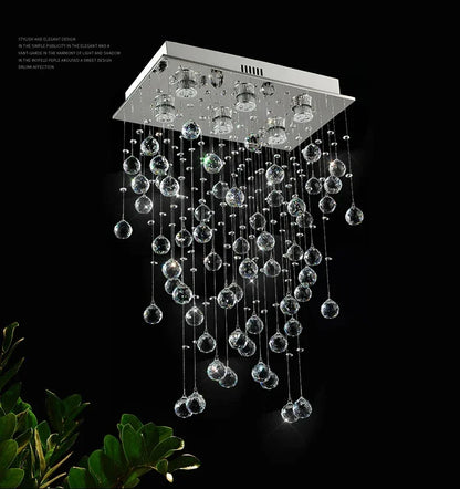 Modern Led Crystal Chandelier For Living Dining Room Luxury Kitchen Indoor Lighting Creative Home Decor Lamp K9 Cristal Lustre
