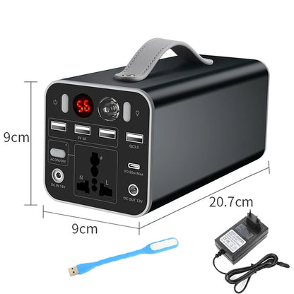 150W 300W 110V 220V Portable Power Station Solar Generator 45Ah 84Ah Power Station Emergency Power Bank for Home Camping