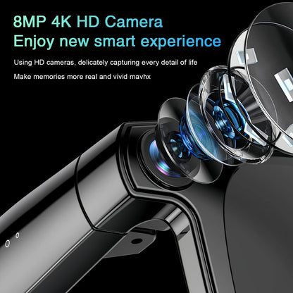 2026 Smart AI Glasses Men New 4K HD 800W pixel Camera 32GB Memory 120+ Translation ChatGPT Music Shoot Photos &Video Sunglasses