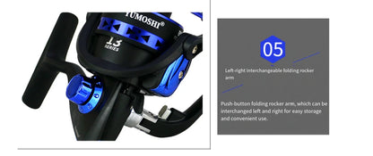 Spinning Reel Fishing Reel 1000-7000 Size Optional Metal Spool Fishing Reel Suitable for Saltwater and Freshwater Carp Lure Surf