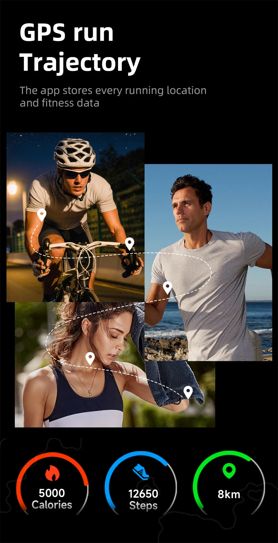 2026 No Screen Smart Watch for Men Women Fitness Tracker Heart Rate Blood Pressure Monitor HRV Sleep Sport Health Smart Bracelet