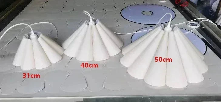 Lower Petals Cream Chandelier LED Indoor Pendant Lamp for Living Room Bedroom Dining Room Bar Simple Modern Lights
