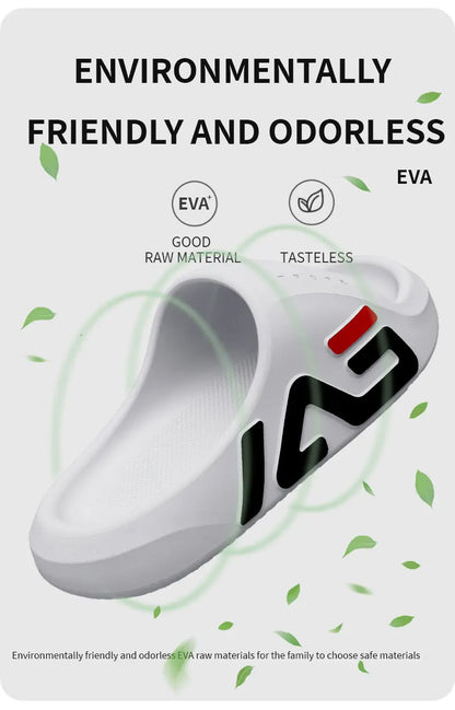 Extra-thick Sole Men Soft Air Cushion Casual Slippers EVA Sandals Fashion Flip Flops Outdoor Summer Seaside Beach Shoes