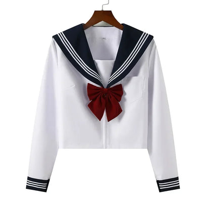 Student JK Uniform Women's High School Korean Chinese School Uniforms Navy Sailor Outfit Short Sleeve Suit Japan Seifuku Girl