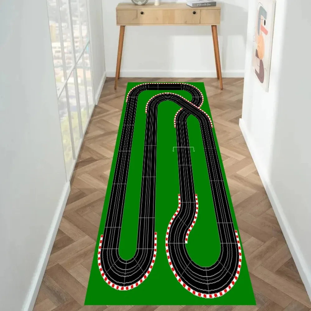 Racing Track Runner Rug Children's Soft Climbing Mat City Road Carpet City Traffic Game Floor Mat Home Decoration