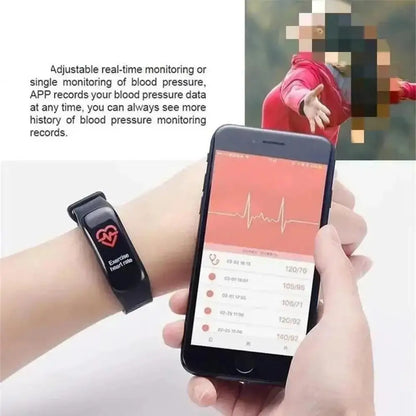 Smart Watch C1 Plus Bluetooth Step Counting Sports Bracelet Fitness Tracker Heart Rate Blood Pressure Sleep Men Women