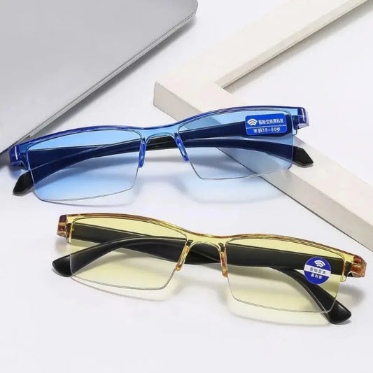 Smart Automatic Zoom Eyeglasses Anti-Blue Light Reading Glasses For +100-+500 Men Women Optical Spectacle Computer Eyeglass