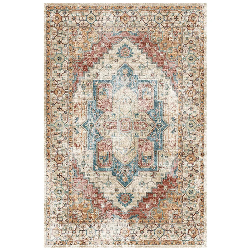 American Retro Style Rugs for Bedroom Large Area Living Room Decoration Anti-slip Carpet Washable Lounge Floor Mat Home Soft Rug