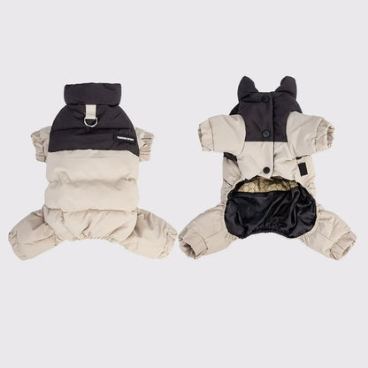 Winter Warmth Cotton Clothing for Pet Thickened Jumpsuit Coat Graphene Windproof Waterproof Pullable Dog Clothes