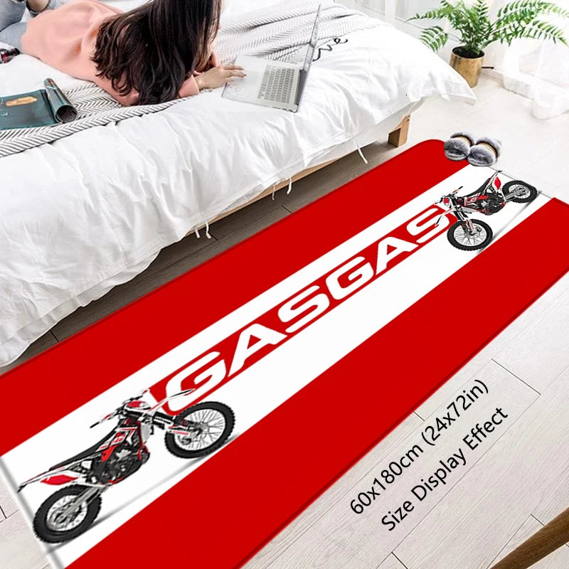 Door Mats Interior Foot Rug GAS Motorcycle Racing Welcome Floor Mat for Entryway Hallway Carpet Kitchen Rugs Fluffy Home Decor