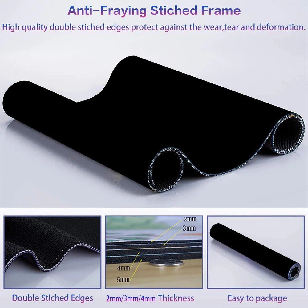 Spaceship Pattern Desk Mat, Elegant Office Desktop Decoration, Non-Slip Waterproof Gaming Mouse Pad, Perfect Gift for Friends