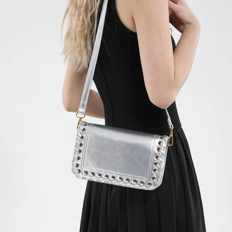 Solid Color Flip Crossbody Bag For Women Small Handbag Women Fashion Designer Bags PU Leather Shoulder Bag Female Purses