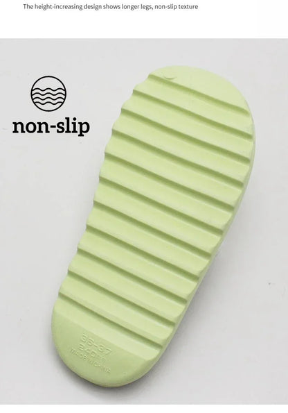 Brand High Quality Super Soft EVA Sole Summer Slippers for Men Bathroom Slippers Home Slides Couple Beach  Male Slipper