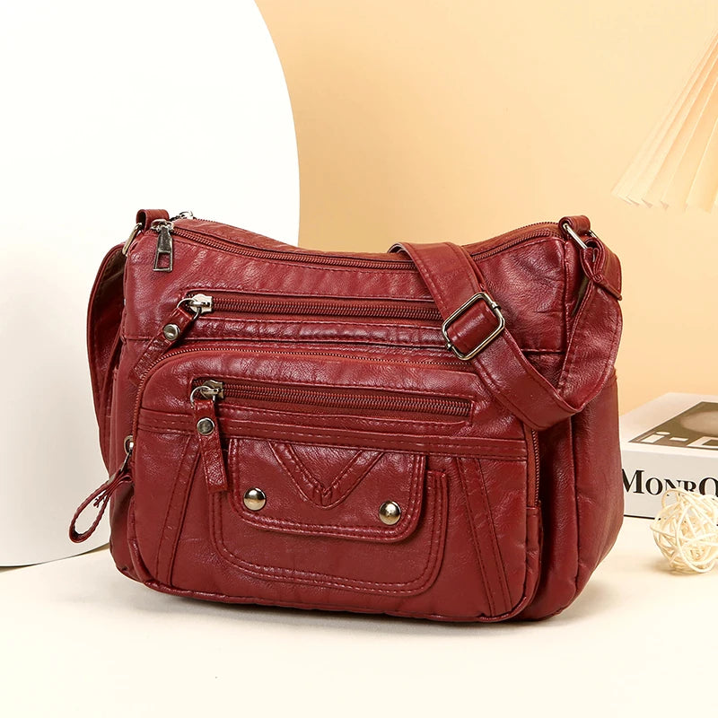 High Quality Leather Handbags Women Bags Luxury Brand Designer Shoulder Crossbody Hand Bags for Women 2024 Purses and Handbags