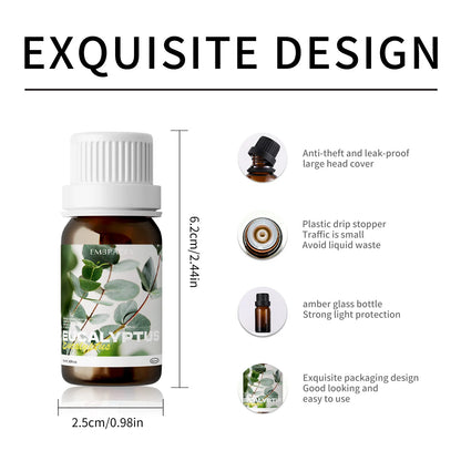 Pure Eucalyptus Essential Oils|100% Natural Eucalyptus Oil|For Hair Care, Home Diffusers, Aromatherapy