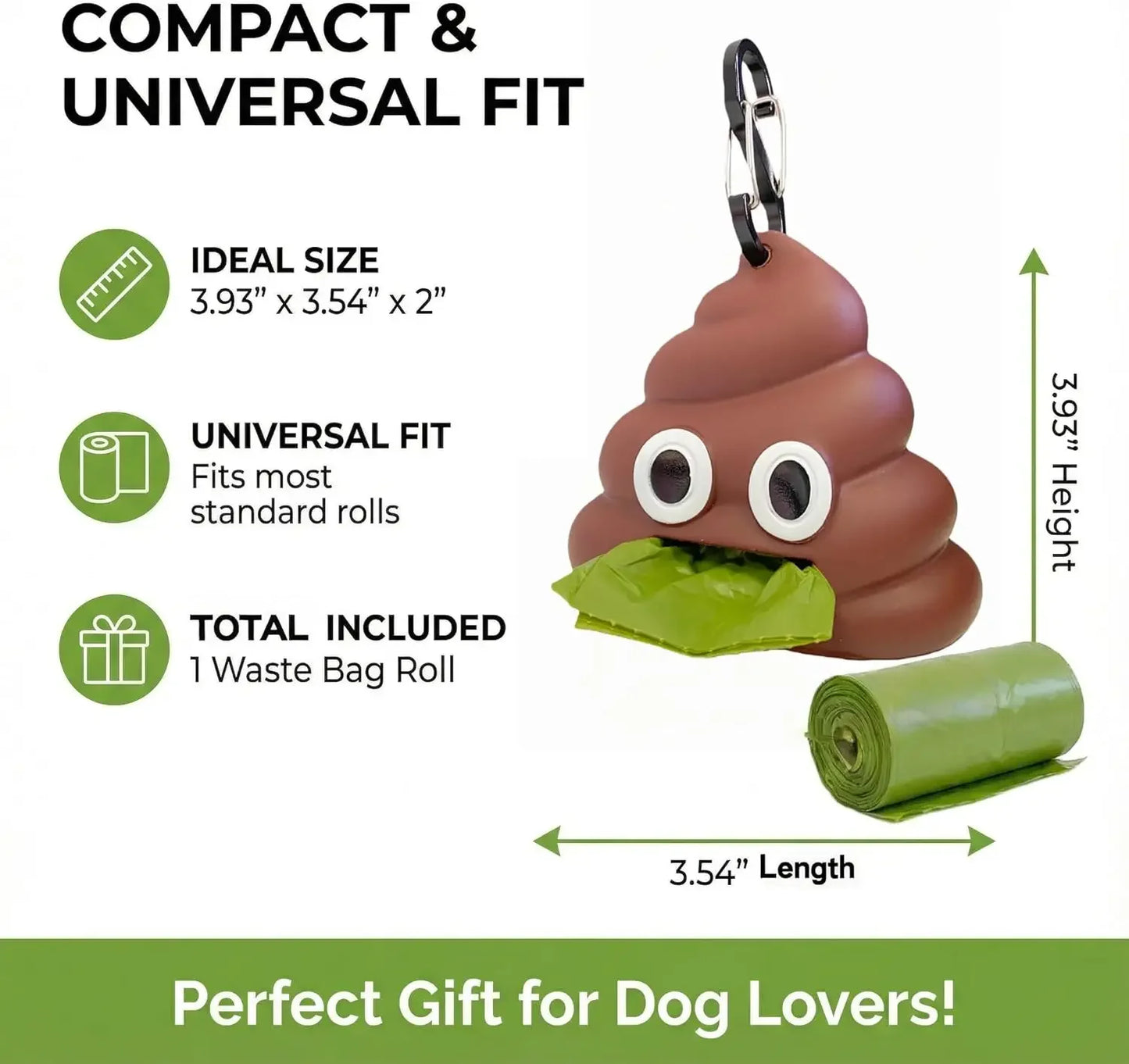 Pet Supplies - Garbage Bag Dispenser. Portable Degradable Dog Toilet Bag and Stool Storage Box for Cats and Dogs to Go Out