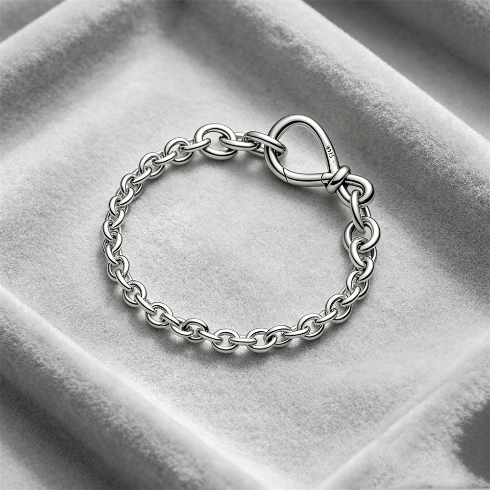 Hot Sale Original Me Bracelet Fit Charm Beads Round Beads For Women 925 Sterling Silver Luxury femme Bracelet Jewelry Trinkets